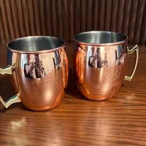 Hunt a killer Copper Moscow Mule Mugs Set